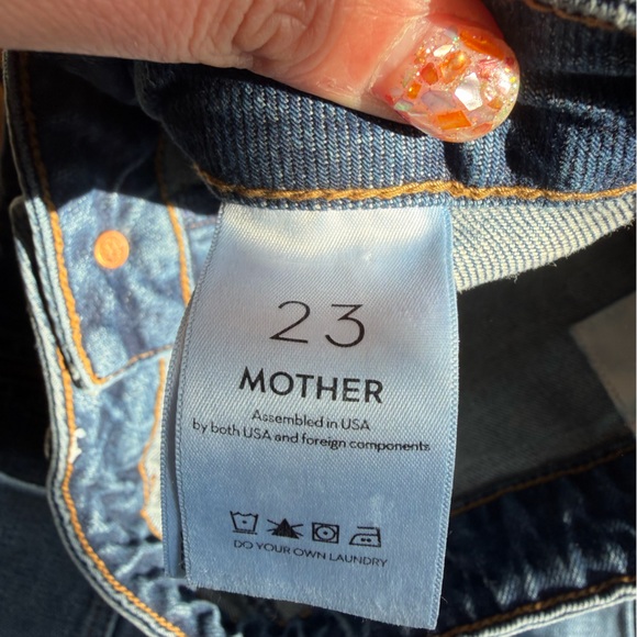 MOTHER Women's Blue Straight Jeans - Picture 4 of 9